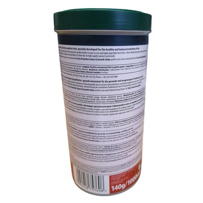 Aliment complet flottant Koï stick  1 litre , 140 g pour carpes koï de bass