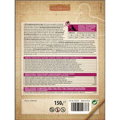 Friandise canard et riz haltère, pour chien,150 g, sans gluten