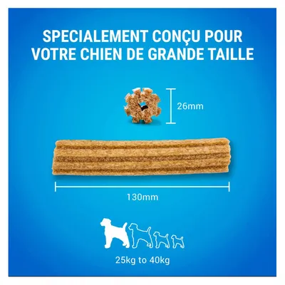 Purina - 36 Bâtonnets à mâcher pour Grand Chien (25-40kg) DENTALIFE