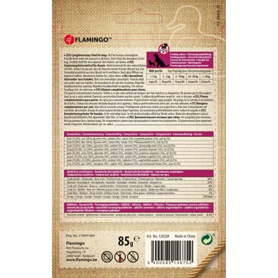 Flamingo - Friandise morceaux de canard Hapki  pour chien 85 g sans gluten
