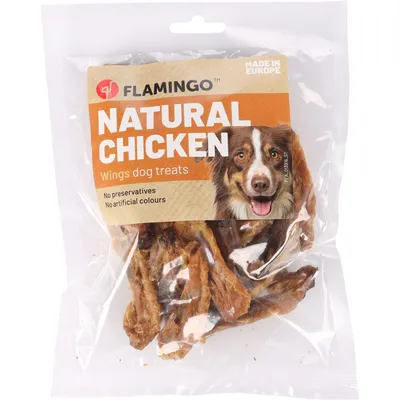 Flamingo - Snack nature Ailes de poulet 100 g pour chien Flamingo - Snack nature Ailes de poulet 100 g pour chien
