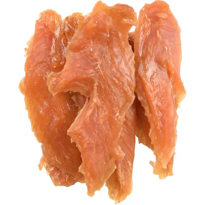 Friandise filet de poitrine de  poulet séché Hapki BBQ pour chien 170 g san