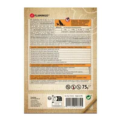 Flamingo - Friandises Hapki Boulettes Poulet & Riz 75 g pour chien