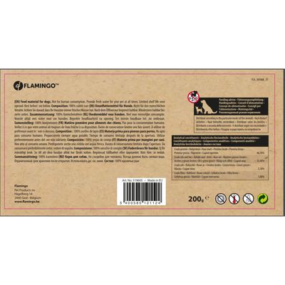Snack nature Oreilles de lapin 200 g pour chien