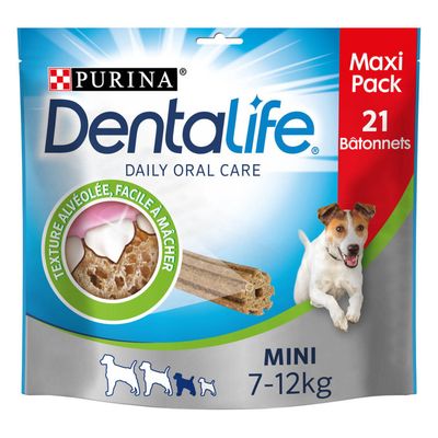 Purina - 21 Bâtonnets à mâcher pour Petit Chien (7-12kg) DENTALIFE