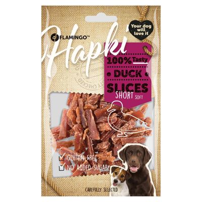 Friandise tranche de canard  Hapki pour chien 85 g sans gluten