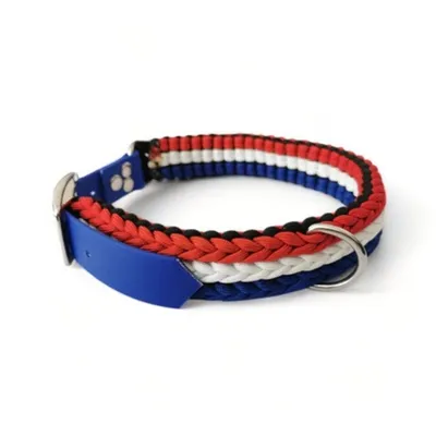 FranceCroquettes Collier artisanal paracorde "parade"  pour chien
