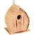 animallparadise - Nichoir pour oiseaux 16 x 12.5 x 19.5 cm en bois flammé n animallparadise - Nichoir pour oiseaux 16 x 12.5 x 19.5 cm en bois flammé n