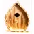animallparadise - Nichoir pour oiseaux 16 x 12.5 x 19.5 cm en bois flammé n