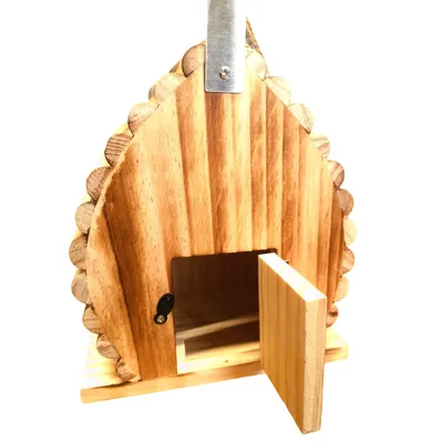 animallparadise - Nichoir pour oiseaux 16 x 12.5 x 19.5 cm en bois flammé n