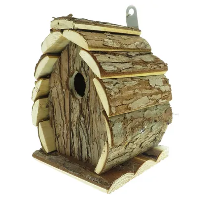 animallparadise - Nichoir en bois naturel, GUIDO, 13 X 13 X 17 cm,  pour oi