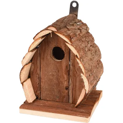 animallparadise - Nichoir en bois naturel, GUIDO, 13 X 13 X 17 cm,  pour oi