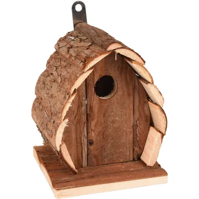 animallparadise - Nichoir en bois naturel, GUIDO, 13 X 13 X 17 cm,  pour oi