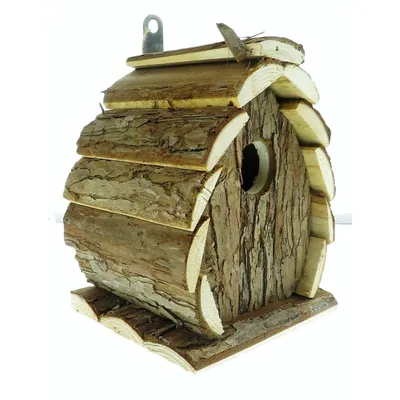 animallparadise - Nichoir en bois naturel, GUIDO, 13 X 13 X 17 cm,  pour oi
