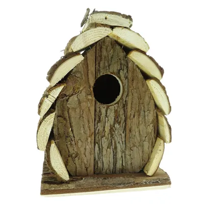 animallparadise - Nichoir en bois naturel, GUIDO, 13 X 13 X 17 cm,  pour oi
