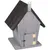 animallparadise - Nichoir pour oiseaux 18.5 x 15 x 23 cm en bois gris / noi