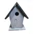 animallparadise - Nichoir pour oiseaux 18.5 x 15 x 23 cm en bois gris / noi