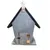 animallparadise - Nichoir pour oiseaux 18.5 x 15 x 23 cm en bois gris / noi