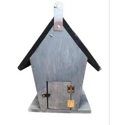 animallparadise - Nichoir pour oiseaux 18.5 x 15 x 23 cm en bois gris / noi