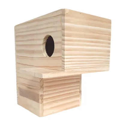 zolux - Nichoir duplex 25 x 25 x 15 cm ø 6 cm pour oiseaux
