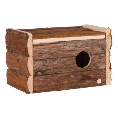 animallparadise - Nichoir en bois pour perruches 21 × 13 × 12 cm - ø 3,8 cm