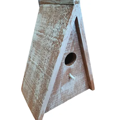 Nichoir triangulaire pour oiseaux GIES en bois 16.5 x 11 x 21 cm  /brun