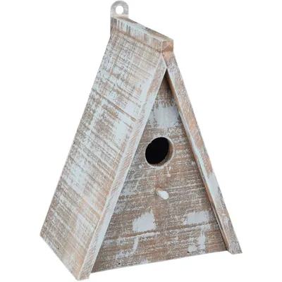 Nichoir triangulaire pour oiseaux GIES en bois 16.5 x 11 x 21 cm  /brun