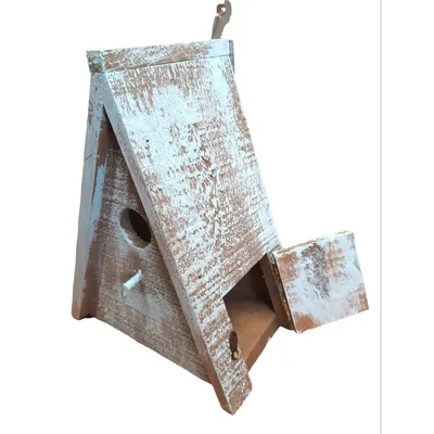 Nichoir triangulaire pour oiseaux GIES en bois 16.5 x 11 x 21 cm  /brun