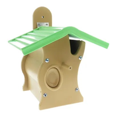 animallparadise - Nichoir en bois composite, brun vert, pour oiseaux