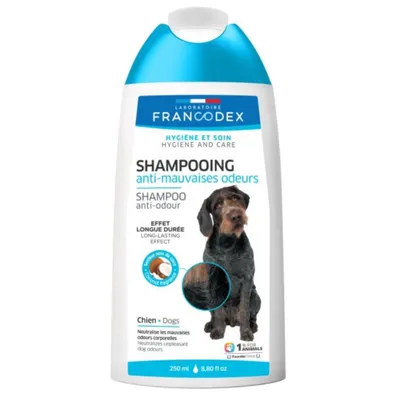 Shampooing 250 ml anti-mauvaises odeurs pour chien Shampooing 250 ml anti-mauvaises odeurs pour chien