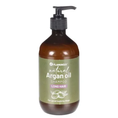 Flamingo - Shampoing Nature Races à poils longs 500 ml pour chien