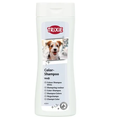 Shampoing spécial poils blancs 250ml pour chien. Shampoing spécial poils blancs 250ml pour chien.