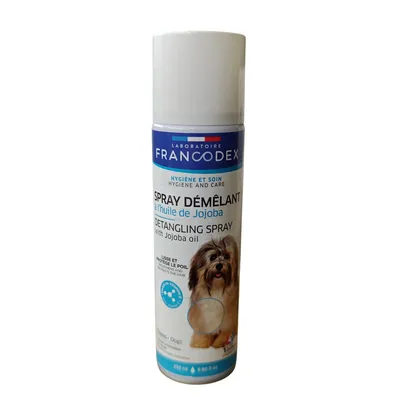 Francodex - Spray Démêlant 250 ml à l'Huile de Jojoba Pour Chiens