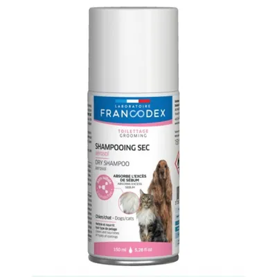 Francodex - Shampooing sec en Aérosol 150 ml, pour chiens et chats