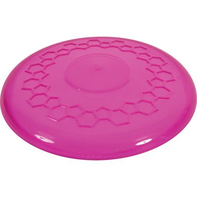 Disque volant pop ø 23 cm jeux pour chiens couleur framboise.