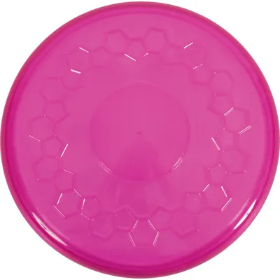 Disque volant pop ø 23 cm jeux pour chiens couleur framboise.
