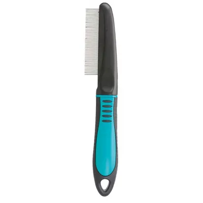 Peigne anti-puces et poussière 21 cm pour chiens et chats.