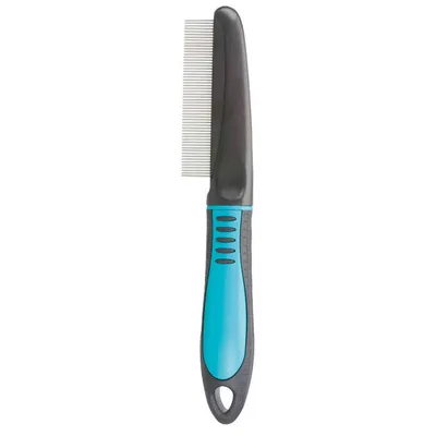 Peigne 22 cm , dents fines pour chien et chat