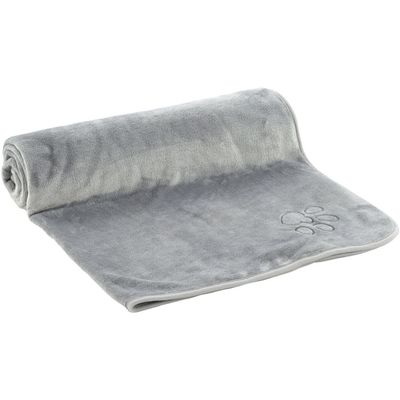 Couverture 150 x 100 cm pour chien couleur grise