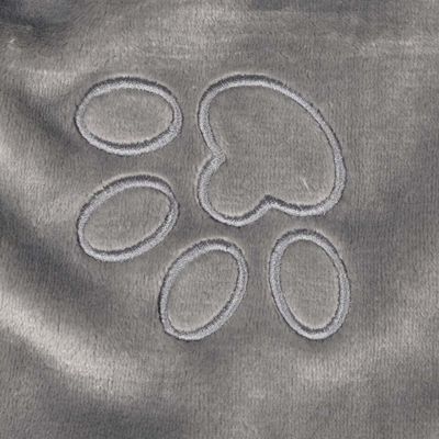 Couverture 150 x 100 cm pour chien couleur grise