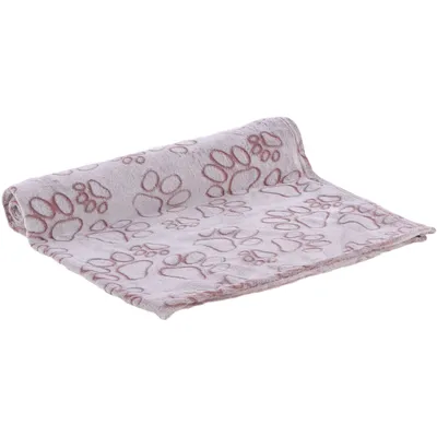 Couverture LALIA. Taille L, 100 x 150 cm, vieux rose