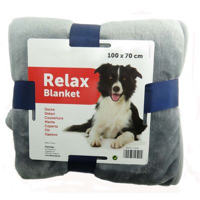 Couverture 100 x 70 cm. couleur grise.  pour chien.