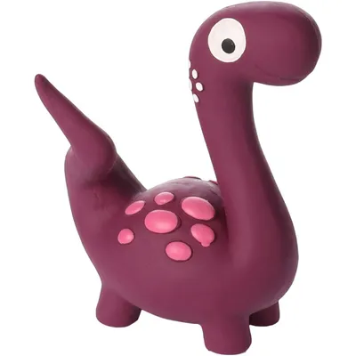 jeux Dinosaure violet en latex  hauteur 15 cm pour chien