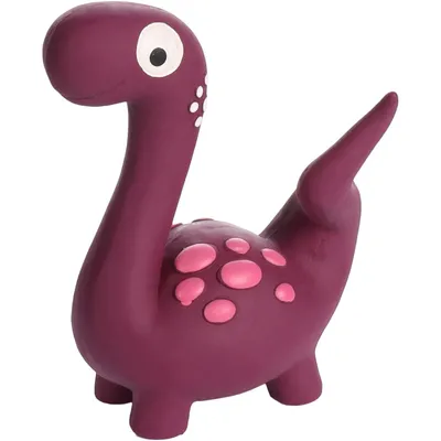 jeux Dinosaure violet en latex  hauteur 15 cm pour chien