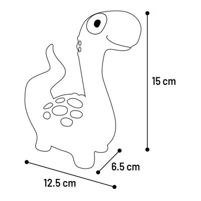 jeux Dinosaure violet en latex  hauteur 15 cm pour chien