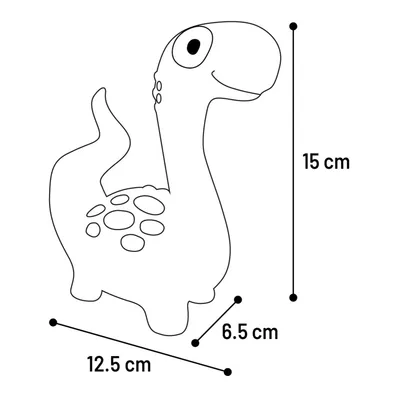 Flamingo - Jouet Dinosaure violet en latex  hauteur 15 cm pour chien