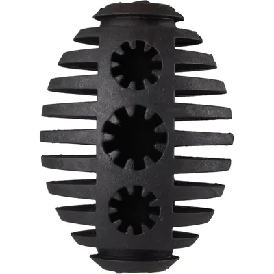 Flamingo - Jouet balle avec emplacement a friandise pour chien, Noir 10 cm