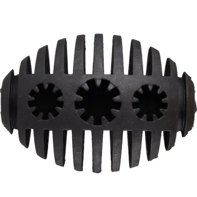 jeux balle avec emplacement a friandise pour chien, Noir 10 cm en caoutchou
