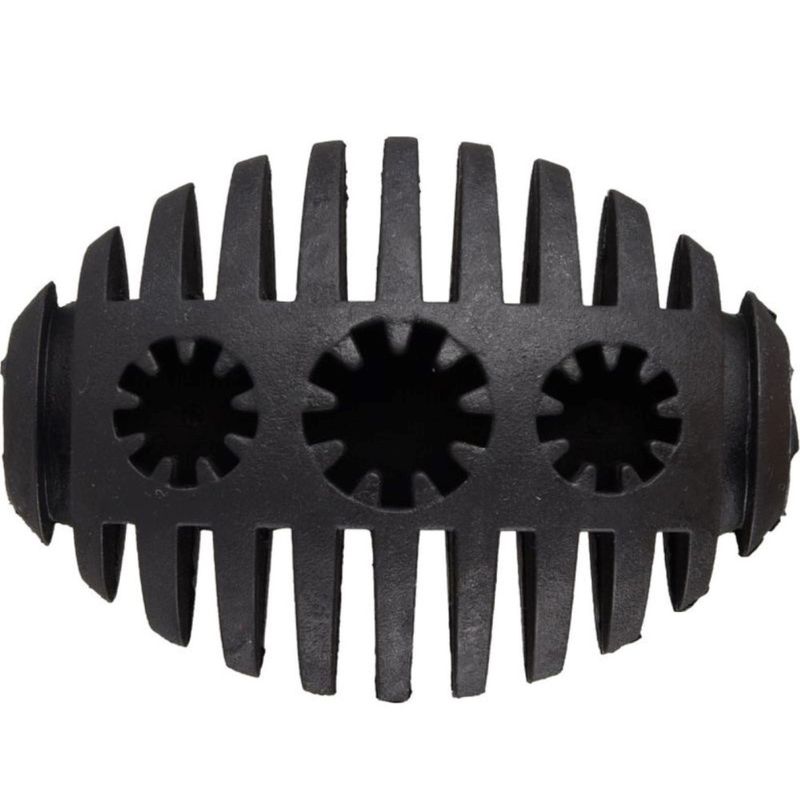 jeux balle avec emplacement a friandise pour chien, Noir 10 cm en caoutchou