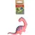 Flamingo - Jouet Dinosaure rose en latex hauteur 10 cm pour chien